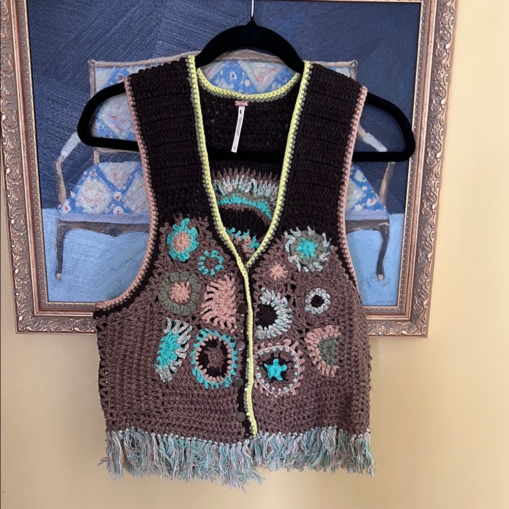 Crochet Vest with Fringe